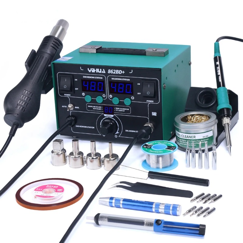 Power Tools Used In Welding - 862BD+ Hot Air Gun Soldering Station