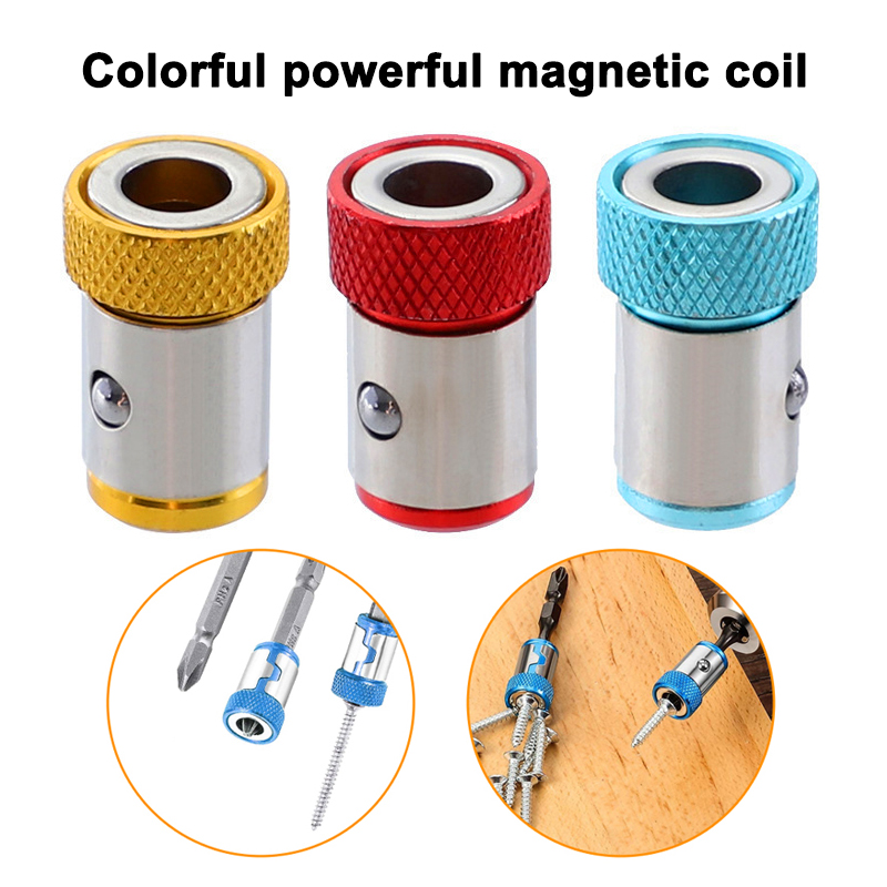 Power Tools Yellow Color - Universal 1/4 Inch Magnetic Screwdriver Head