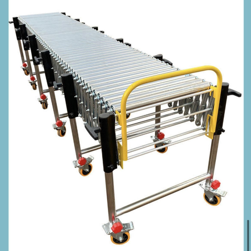 Power Tools Logistics - Power telescopic roller conveyor belt logistics