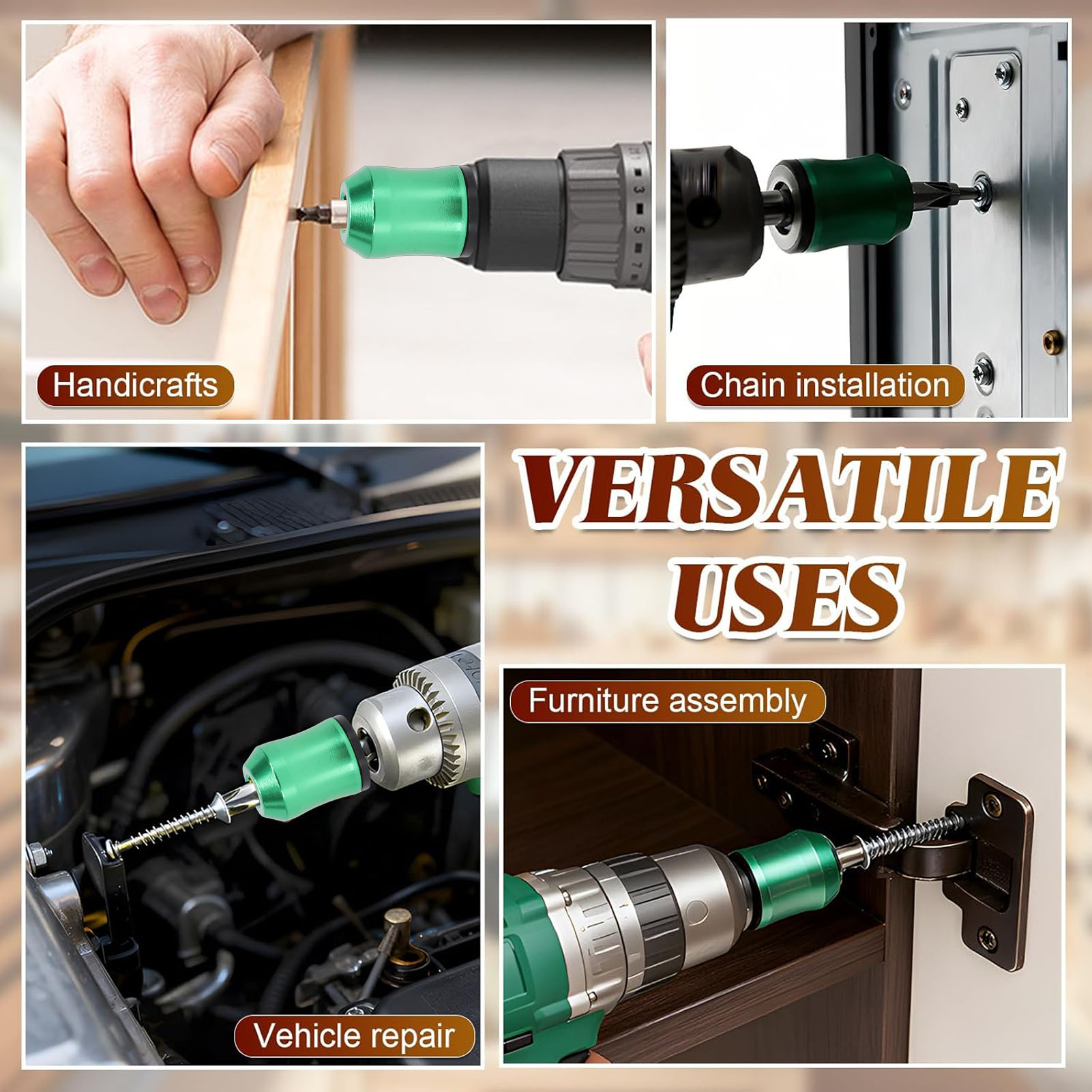 3PCS Screwdriver Bit Magnetize - Power Tools Yellow Color recension och pris