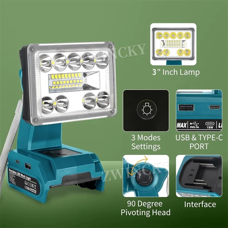 Cordless Work Light LED Flashl - Black+Decker Tool Cordless recension och pris