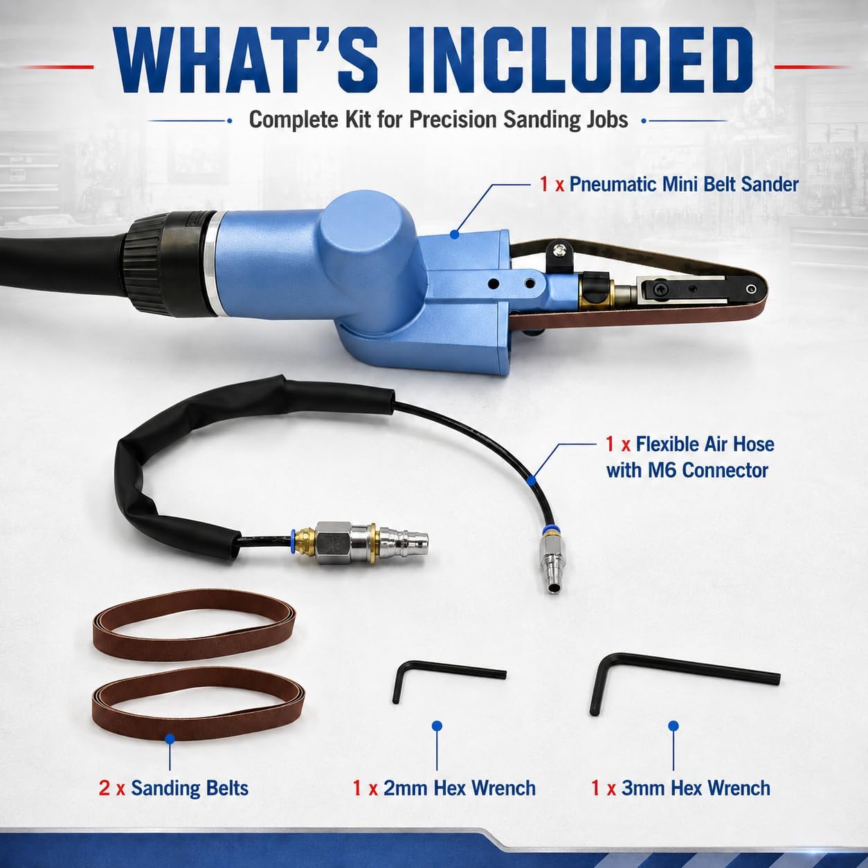 WILIN Pneumatic Finger Belt Sa - Detail Sander Corner recension och pris