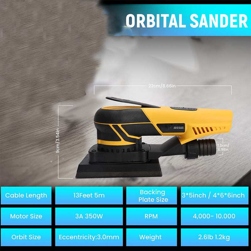 Electric Random Orbital Sander - Detail Sander Corner recension och pris