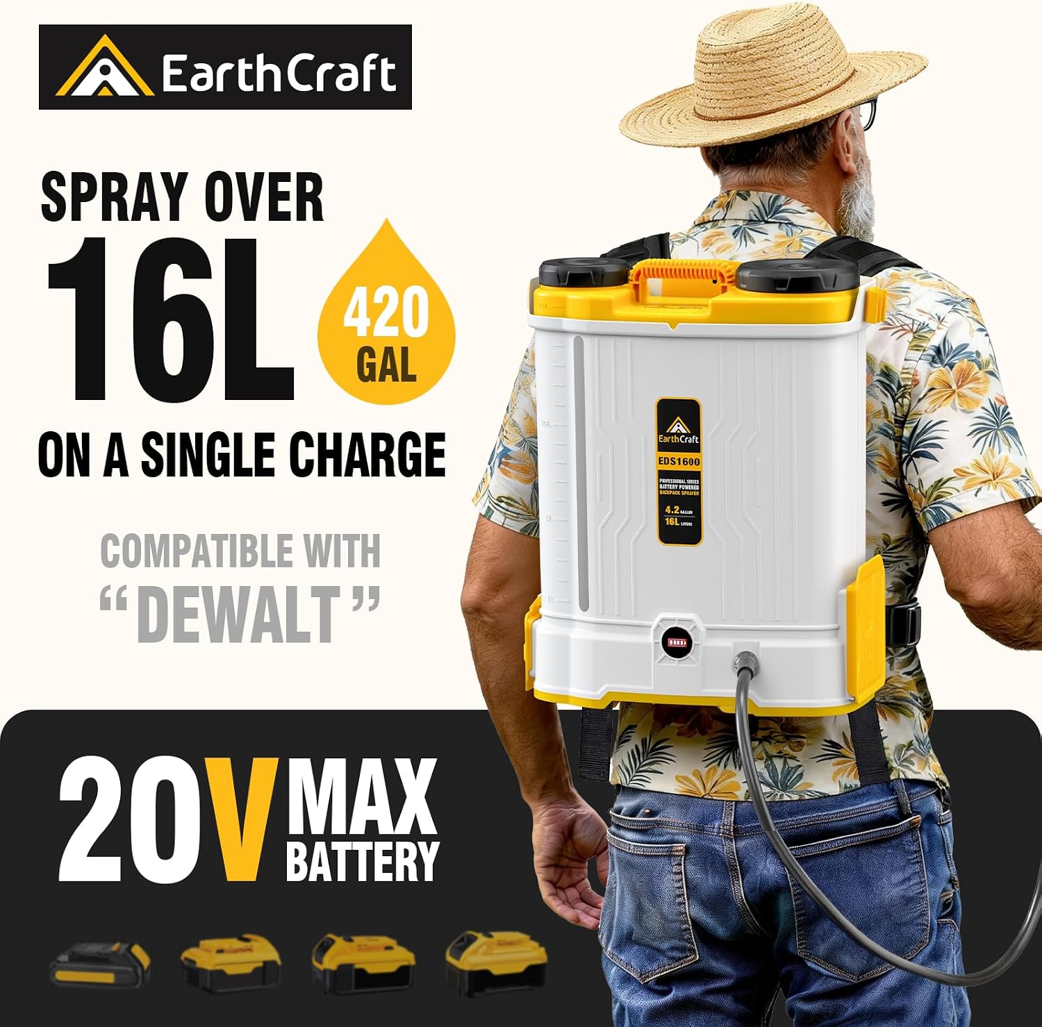 4.2 Gal Battery Powered Backpa - Power Tools Garden recension och pris